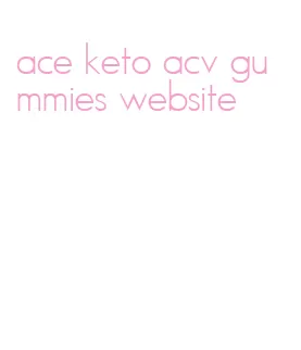ace keto acv gummies website