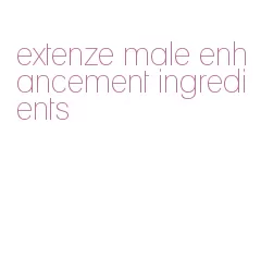 extenze male enhancement ingredients