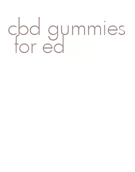cbd gummies for ed